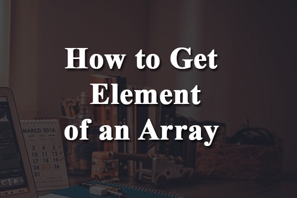 get last element of array
